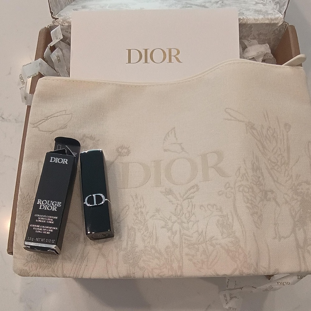 💋 Dior 888 Rouge Dior NEW with Canvas Bag and Dior Shipping Box